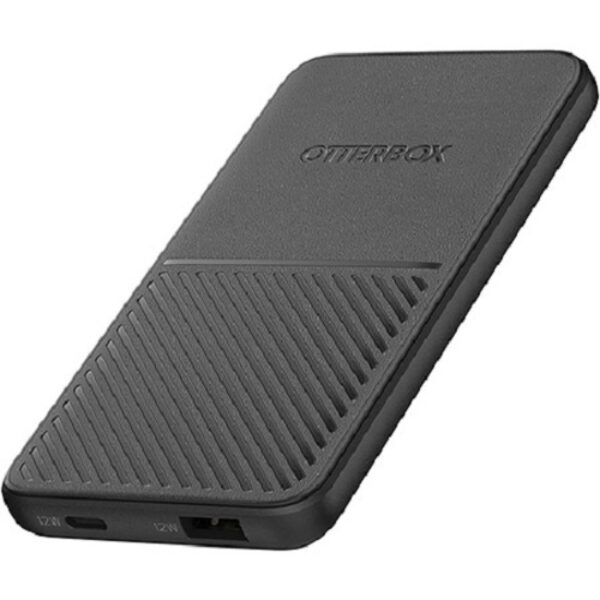 OtterBox Power Bank 5KmAh - Black (78-52562), Up to 3.6X Faster Charging, Dual USB Socket, Support USB PD & Qi Wireless Charging